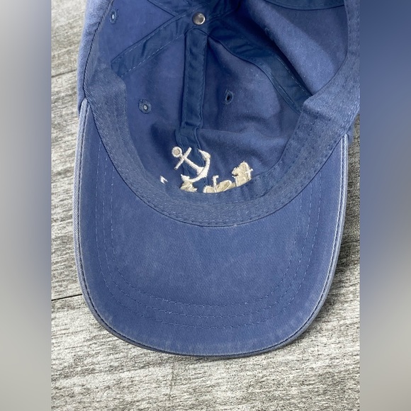 Lenny & Joes Fish Tale Feeding Frenzy Adjustable Leather Strap Back Hat Anchor - Picture 10 of 16